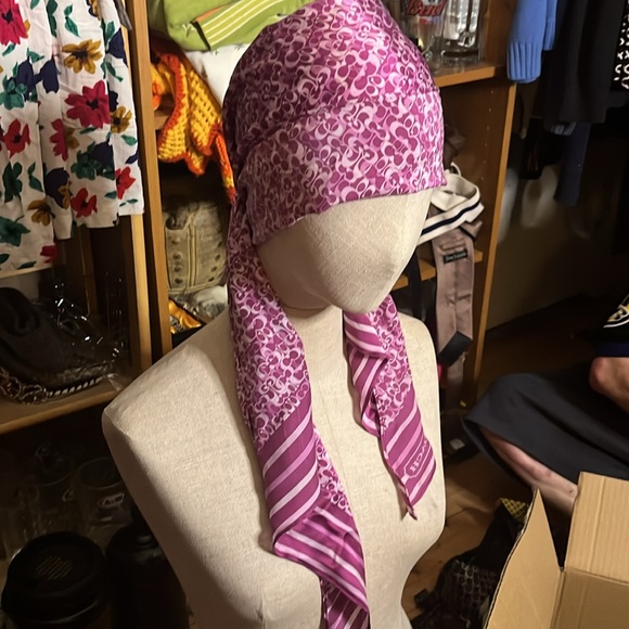 Silk Coach skinny scarf - Picture 4 of 4